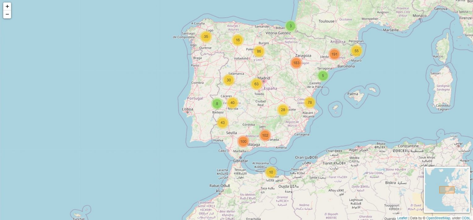 Geomapping Medieval Castles of Spain